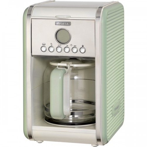 Ariete Vintage American Filter Coffee Maker (light green/cream, 4-12 Cups) (1342GR)