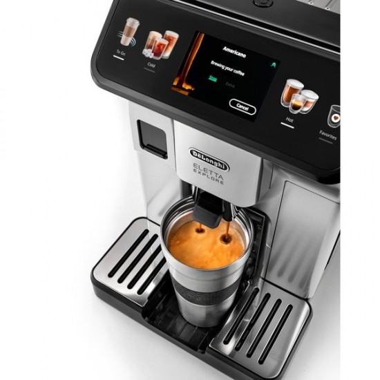 DeLonghi Eletta Explore ECAM450.55.S Coffee Machine (silver/black) (0132217070)