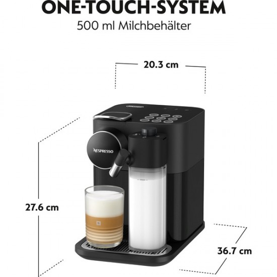 DeLonghi Nespresso Gran Lattissima EN 640.B Nespresso Capsule Coffee Machine (black) (0132193539)