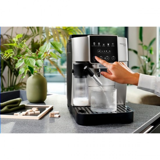 DeLonghi Magnifica Start Milk ECAM220.80.SB Coffee Machine (silver/black) (0132217144)