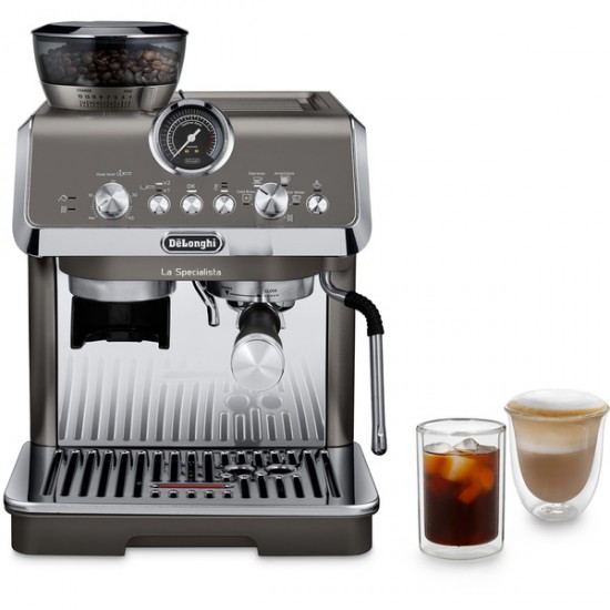 DeLonghi La Specialista Arte Evo Titan - Cold Brew Coffee Machine (titanium/stainless steel) (0132126132)