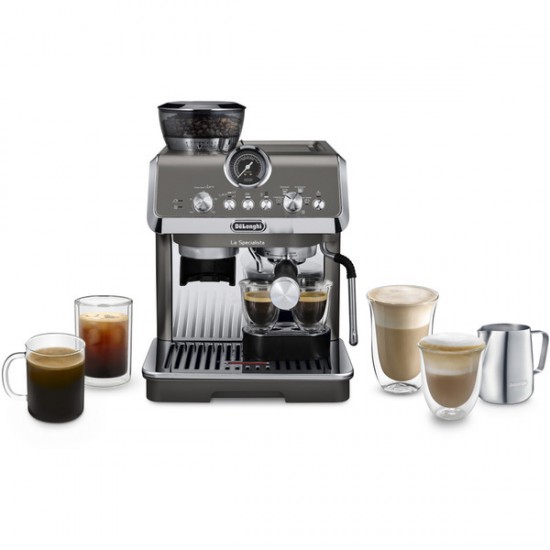 DeLonghi La Specialista Arte Evo Titan - Cold Brew Coffee Machine (titanium/stainless steel) (0132126132)
