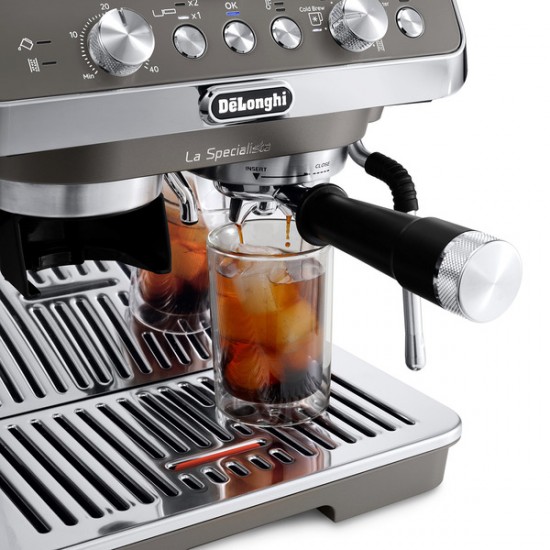 DeLonghi La Specialista Arte Evo Titan - Cold Brew Coffee Machine (titanium/stainless steel) (0132126132)