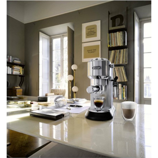 DeLonghi Dedica Style Coffee Machine (silver) (EC685.S/M)