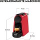 DeLonghi Nespresso Essenza Mini EN85.R Nespresso Capsule Coffee Machine (red) (EN 85.R)
