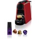 DeLonghi Nespresso Essenza Mini EN85.R Nespresso Capsule Coffee Machine (red) (EN 85.R)