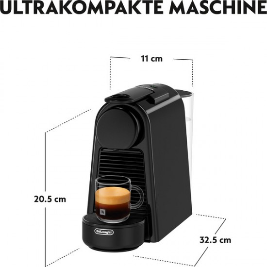 DeLonghi Nespresso Essenza Mini EN85.B Nespresso Capsule Coffee Machine (black) (0132192355)