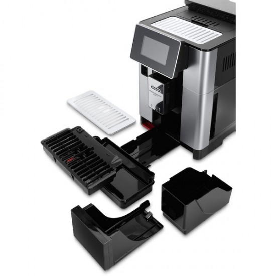 DeLonghi PrimaDonna Soul Coffee Machine (silver/black) (ECAM610.55.SB)