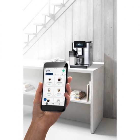 DeLonghi PrimaDonna Soul Coffee Machine (silver/black) (ECAM610.55.SB)
