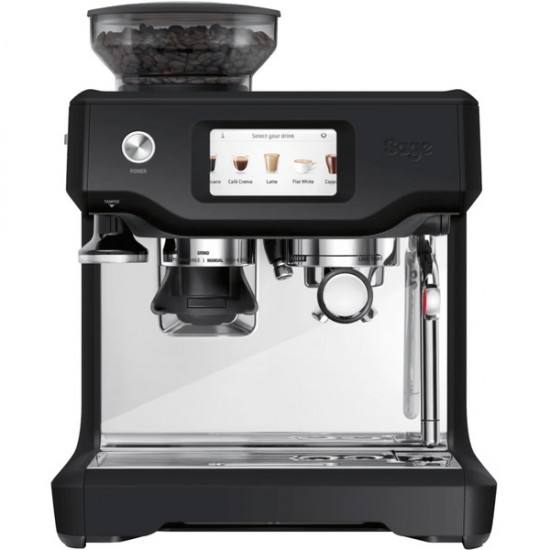 SAGE the Barista Touch Semi-Automatic Espresso Machine (stainless steel (dark)/silver (glossy)) (SES880BTR4EEU1)