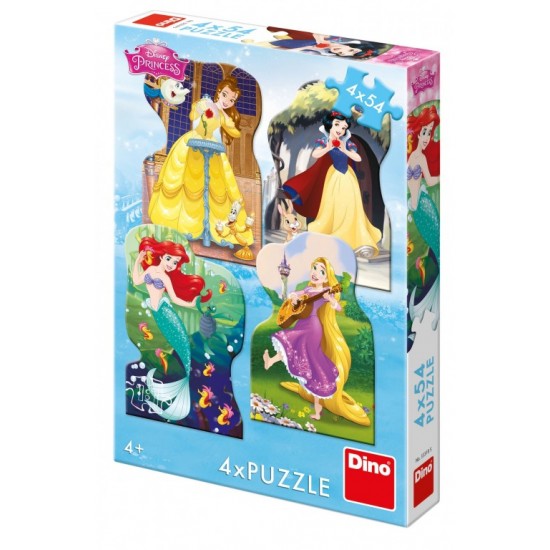Dino Πριγκίπισσες & Φίλοι 4 x 54 Τεμ. Παζλ (33318)