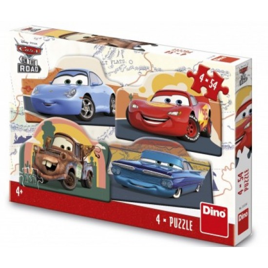 Dino Cars: Στον Δρόμο 4x54 Τεμ. Παζλ (33328)