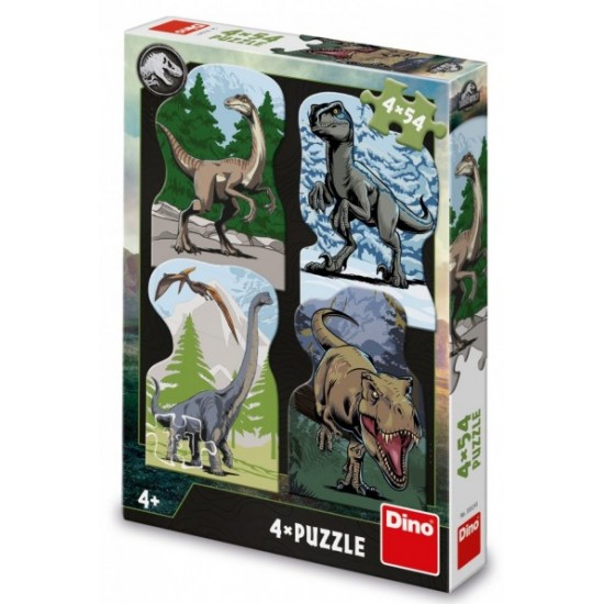 Dino Κόσμος Των Δεινοσαύρων - Jurassic World 4x54 Τεμ. Παζλ (33329)
