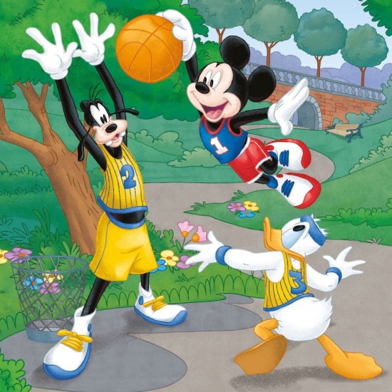 Dino Mickey & Minnie Αθλήματα  3 x 55 Τεμ. Παζλ Dino (33527)