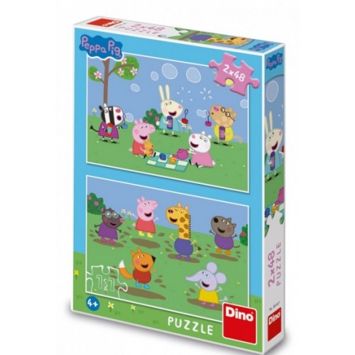 Dino Peppa Pig & Φίλοι 2x48 Τεμ. Παζλ (38166)