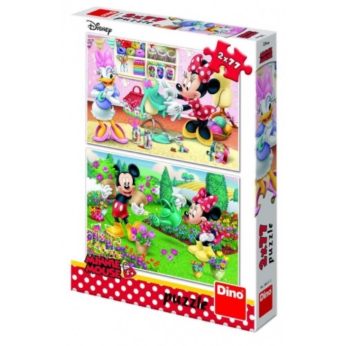 Dino Minnie Κήπος 2 x 77 Τεμ. Παζλ Dino (38611)