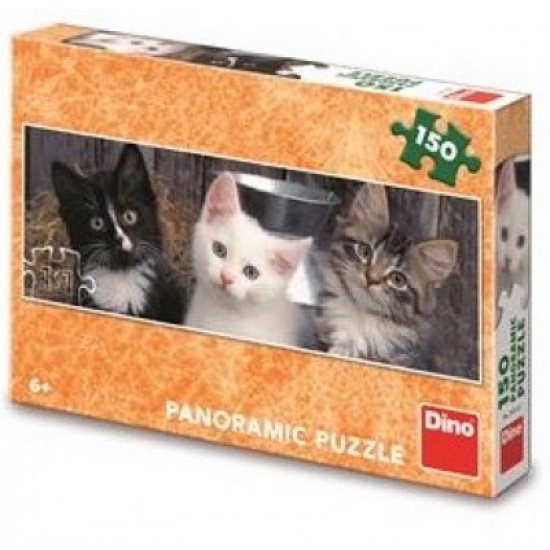 Dino Τρία Γατάκια 150 Τεμ. Panoramic Παζλ (39333)