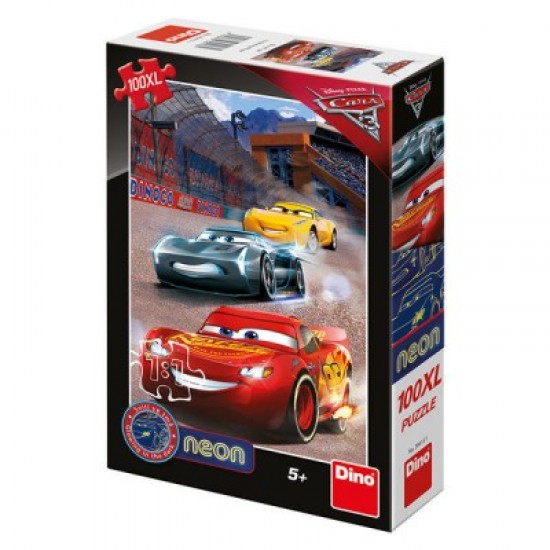 Dino Cars 3: Αγώνας Δρόμου Neon 100XL Τεμ. Παζλ (39413)