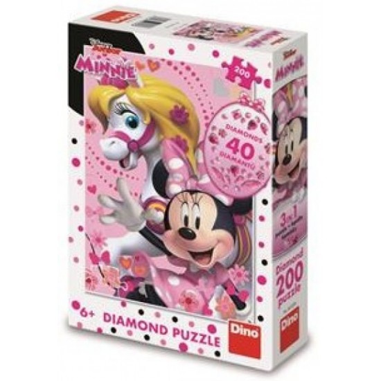 Dino Minnie Mouse 200 Τεμ. Diamond Παζλ (42220)