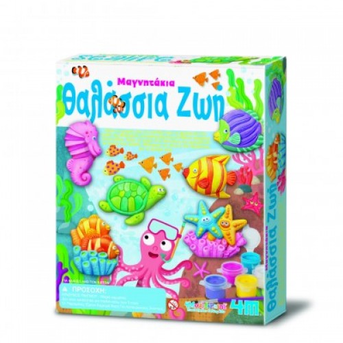 4M Toys Κατασκευή Θαλάσσια Ζωή Μαγνητάκια/Καρφίτσα (3511)