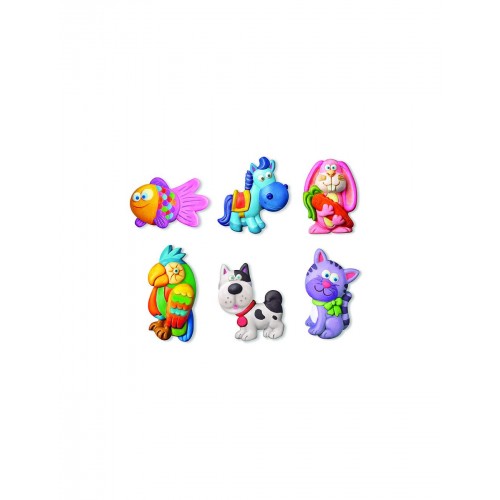 4M Toys Κατασκευή Ζώα Κατοικίδια Μαγνητάκια/Καρφίτσα (3539)
