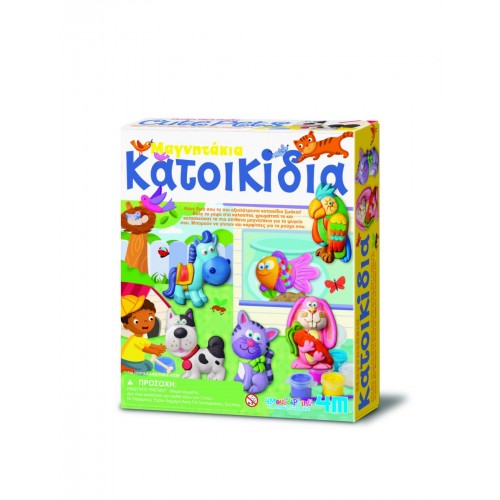 4M Toys Κατασκευή Ζώα Κατοικίδια Μαγνητάκια/Καρφίτσα (3539)