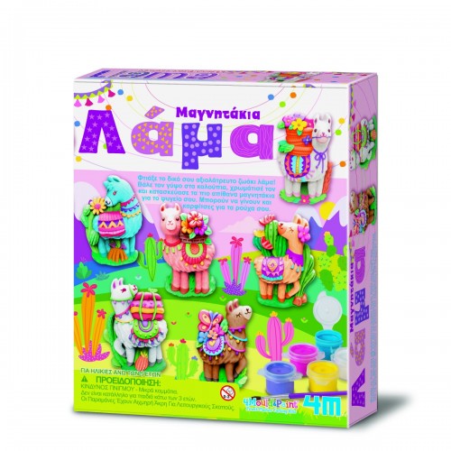 4M Toys Κατασκευή Λάμα Μαγνητάκια/Καρφίτσα (00-04754)