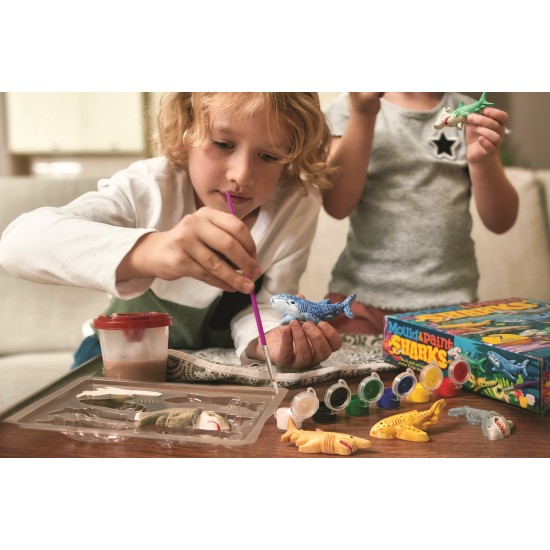 4M Μαγνητικό Παιχνίδι Κατασκευών Καρχαρίες Μαγνητάκια-Καρφίτσα(4M0604)