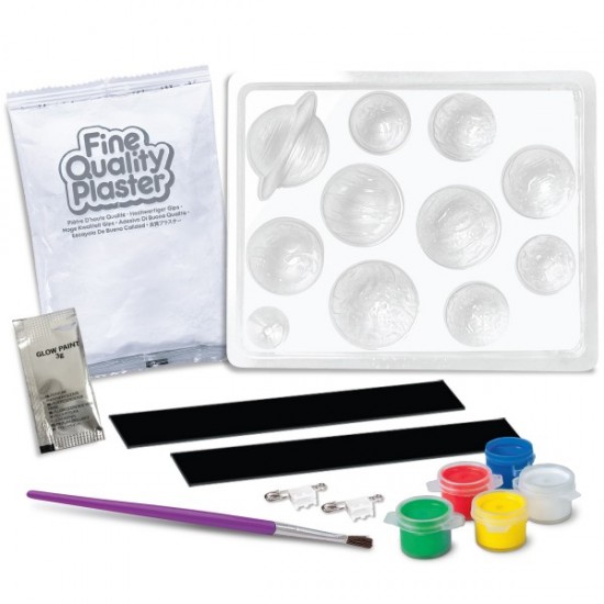 4M Toys - Μαγνητάκια : Κατασκευή Ηλιακό Σύστημα Μαγνητάκια/Καρφίτσα (4M0641)