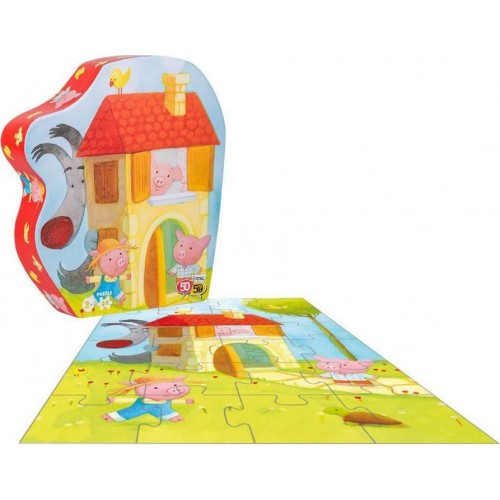 50/50 Games Παζλ Τρία Γουρουνάκια 24 τεμ. (505306)