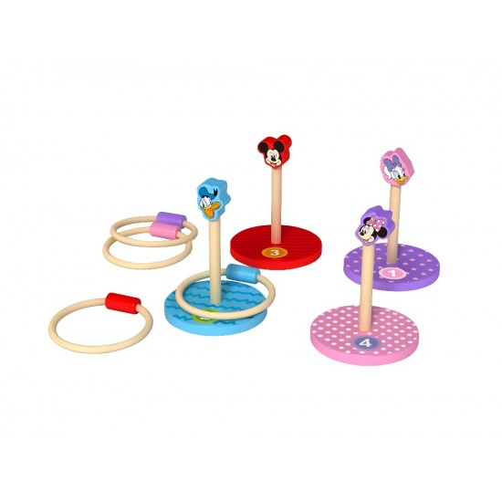 Tooky Toy Ξύλινο Παιχνίδι Με Κρίκους Ήρωες Της Disney (DTY043)