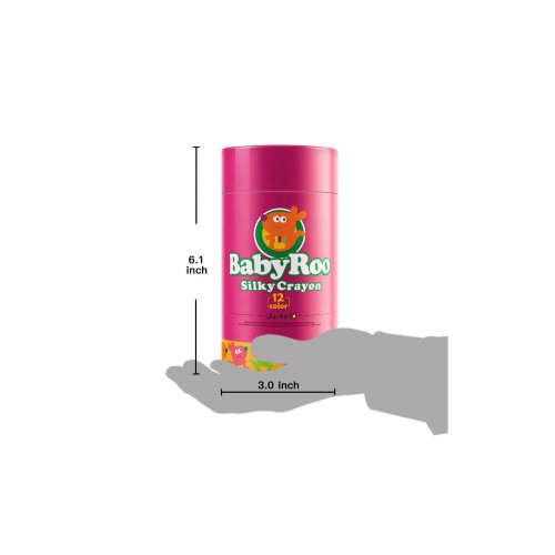 Κηρομπογιές Soft Baby Roo Σετ 12 χρωμ. Washable JarMelo (JA90435)