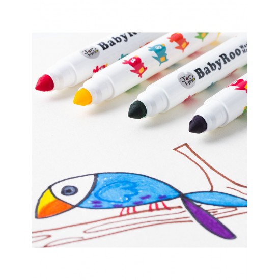 Μαρκαδόροι Baby Roo Σετ 12 χρωμ. Washable JarMelo (JA90480)