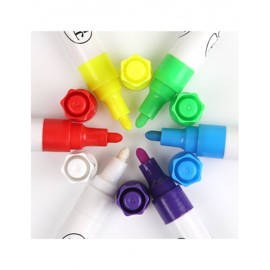 Μαρκαδόροι Υγρής Κιμωλίας Σετ 6 χρωμ. Washable JarMelo (JA91159)