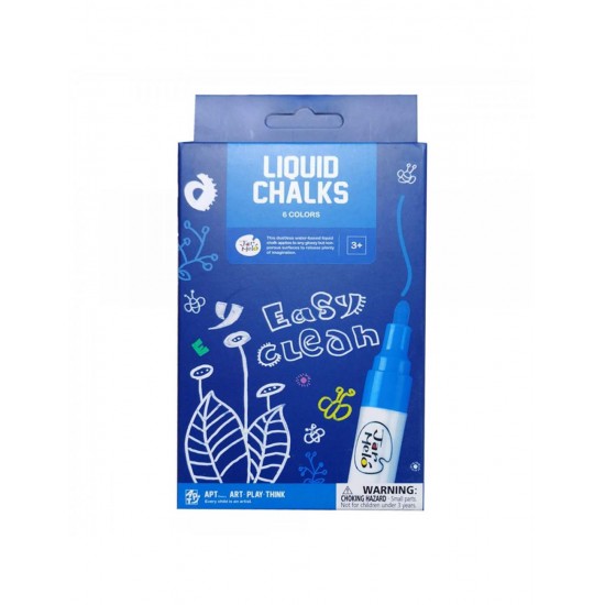 Μαρκαδόροι Υγρής Κιμωλίας Σετ 6 χρωμ. Washable JarMelo (JA91159)