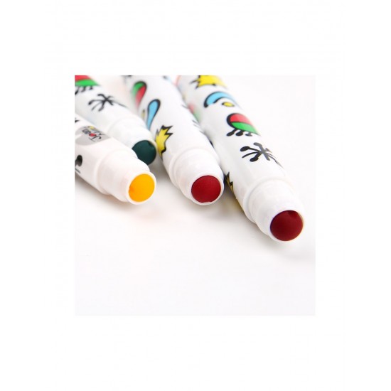 Μαρκαδόροι Baby Roo Σετ 12 χρωμ. Στρογγ. Μύτη Washable JarMelo (JA92514)