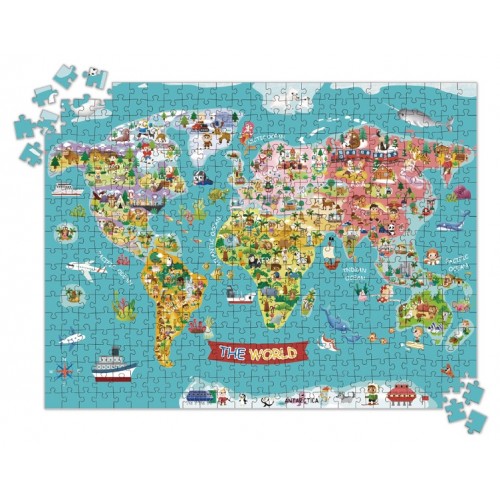 Tooky Toy Παζλ Παγκόσμιος Χάρτης (LT012)