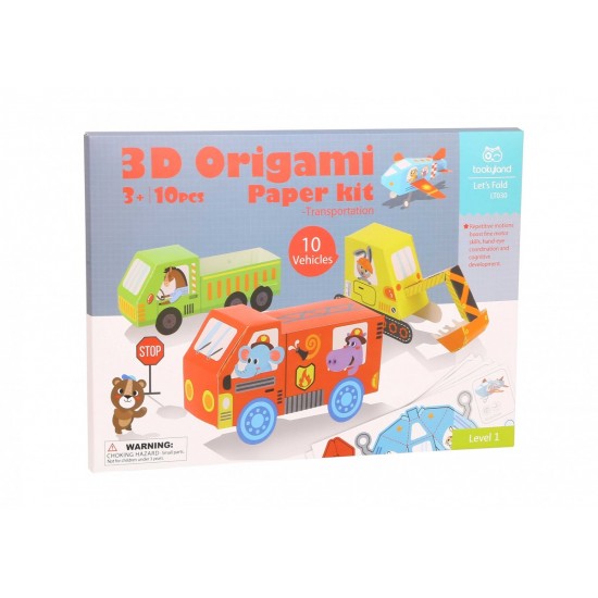Tooky Toy Σετ Οριγκάμι 3D Οχήματα (LT030)