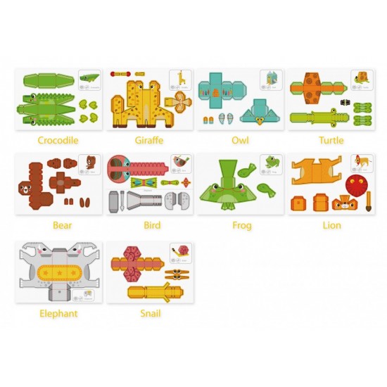 Tooky Toy Σετ Οριγκάμι 3D Ζώα (LT032) Tooky Toy Σετ Οριγκάμι 3D Ζώα (LT032)