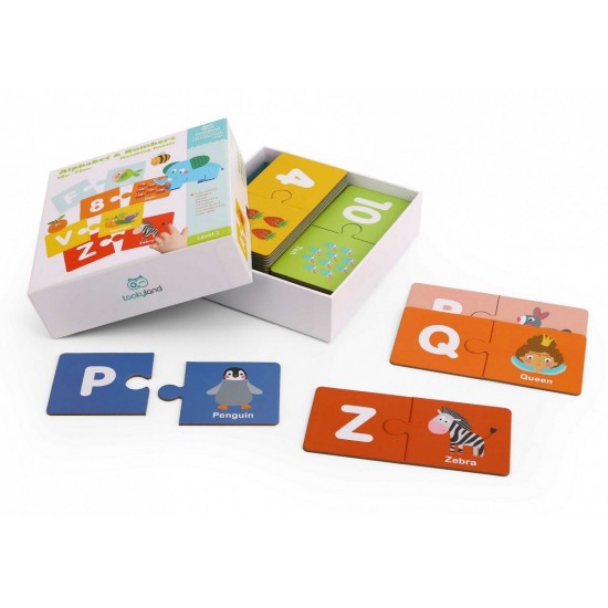 Tooky Toy Παζλ Αλφάβητο & Αριθμοί Αγγλικά (LT034)