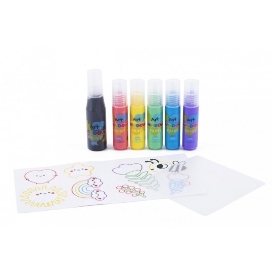 Tooky Toy Σετ Χρωμάτων Ζωγραφικής σε Παράθυρο (LT078)