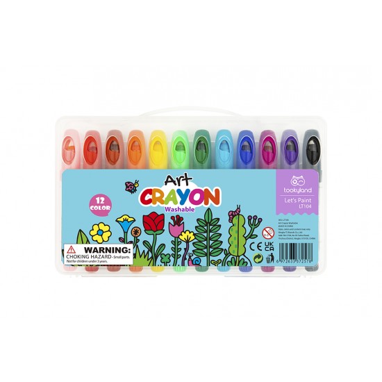 Tooky Toy Κηρομπογιές Σετ 12 Τεμ. (LT104)