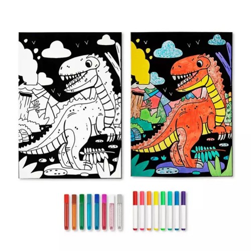 Tooky Toy Ζωγραφική σε Βελούδο Δεινόσαυρος (LT107A)
