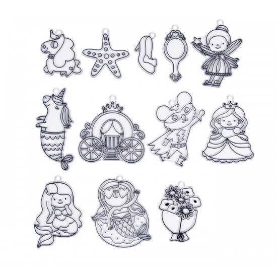 Tooky Toy Σετ Ζωγραφικής & Διακόσμησης Παραθύρου Πριγκίπισσες (LT123A)