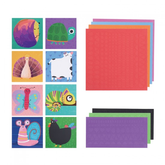 Tooky Toy Σετ Χειροτεχνίας Με Αφρώδη Αυτοκόλλητα Ζωάκια (LT124)