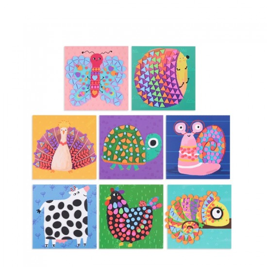 Tooky Toy Σετ Χειροτεχνίας Με Αφρώδη Αυτοκόλλητα Ζωάκια (LT124)