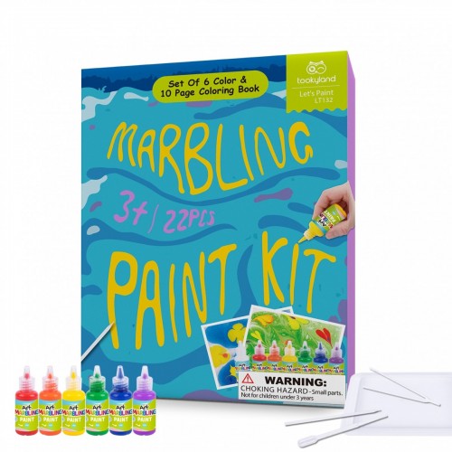 Tooky Toy Σετ Ζωγραφικής Τεχνοτροπία Μαρμάρου (LT132)