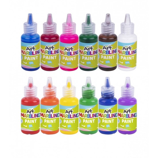Tooky Toy Νερομπογιές Σετ 12 Χρώματα Marbling Paint (LT150)