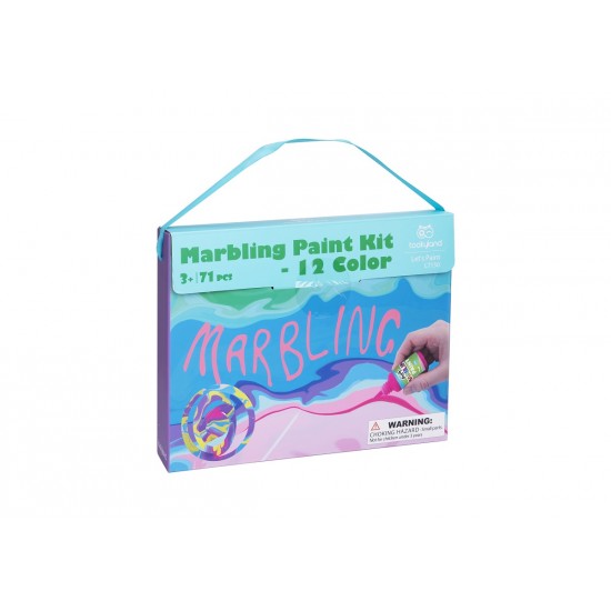 Tooky Toy Νερομπογιές Σετ 12 Χρώματα Marbling Paint (LT150)