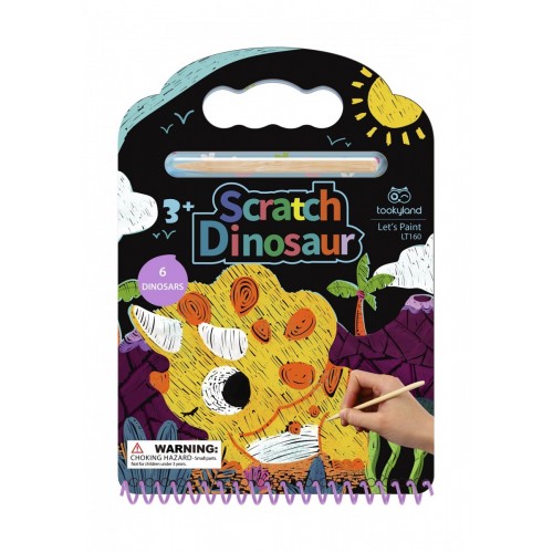 Tooky Toy Μπλόκ Σχεδιασμού Scratch Δεινόσαυροι (LT160)
